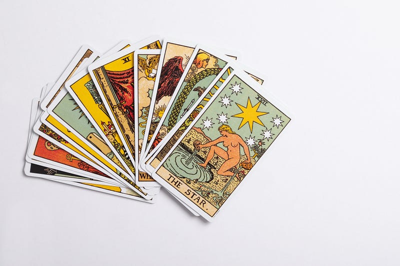 Rider Waite Smith Tarot Cards showcased in a serene setting.