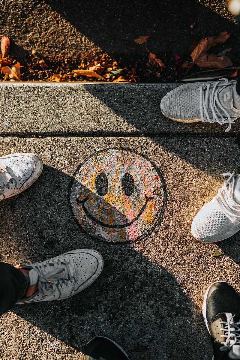 Sneakers that symbolize fleeting happiness