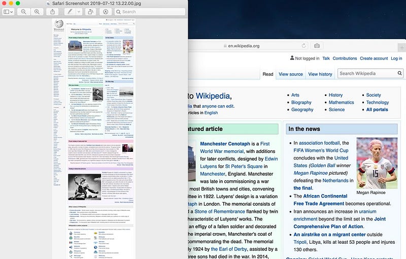 Page Screenshot Safari Extension