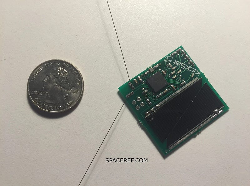 A StarChip, a miniature spacecraft for space exploration