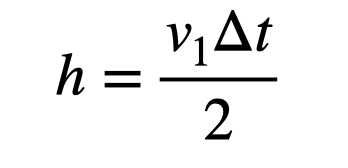 Change in position calculation