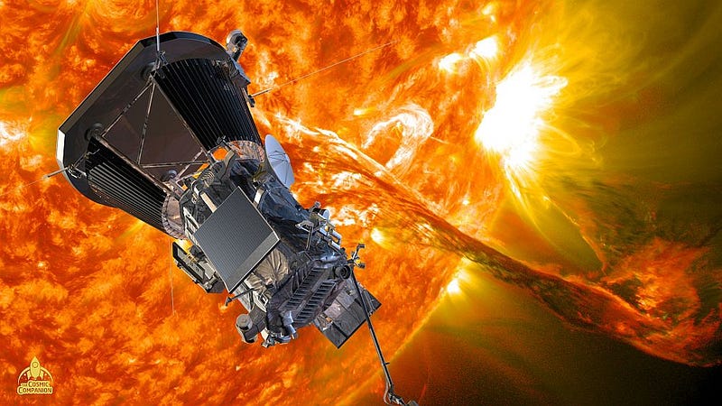 Visualization of the Parker Solar Probe's journey towards the Sun