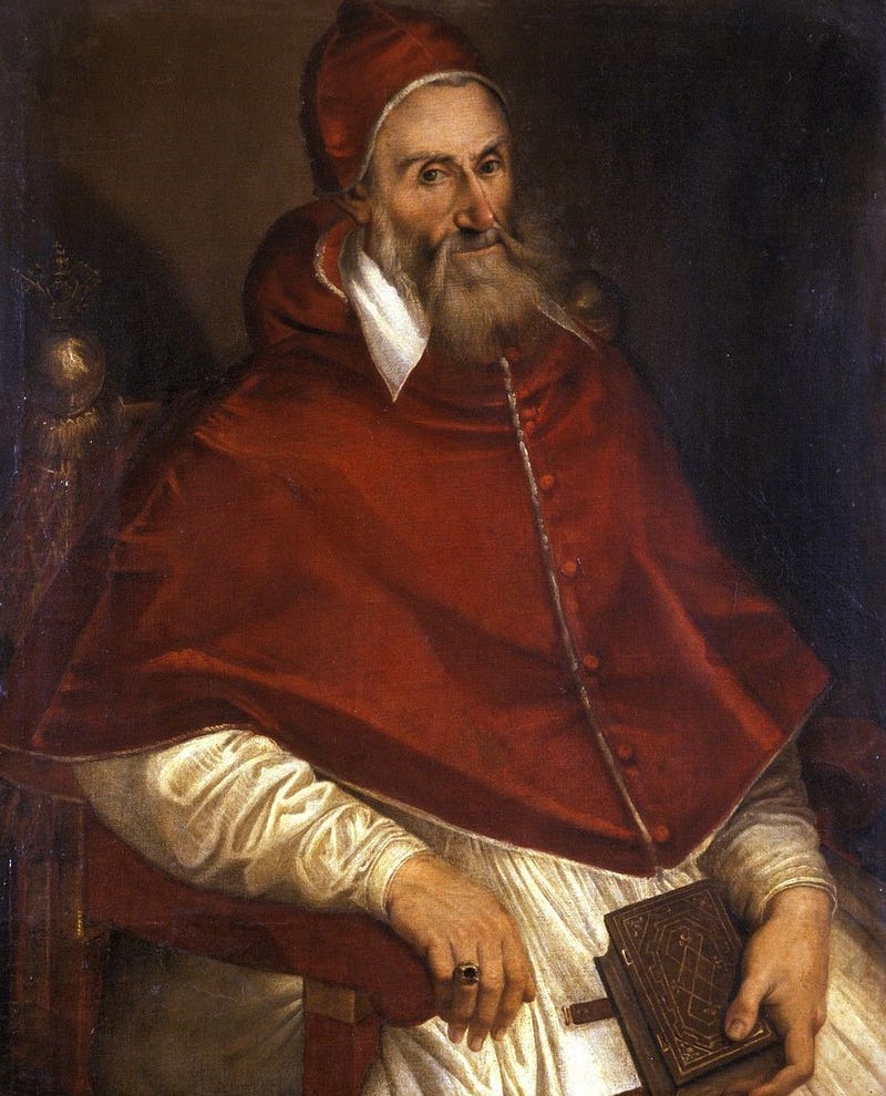 Historical depiction of Pope Gregory XIII