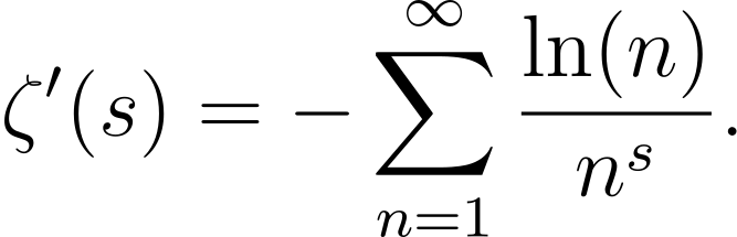 Derivative and Logarithm Relation