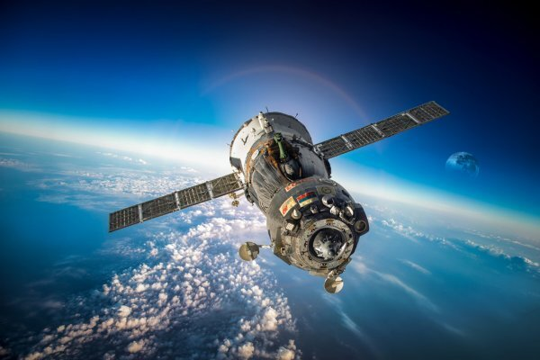 Soyuz spacecraft in orbit