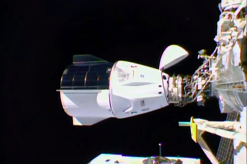 Crew Dragon docked to the ISS