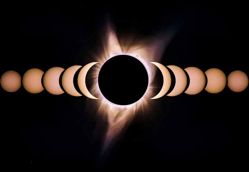 Captivating view of a solar eclipse.