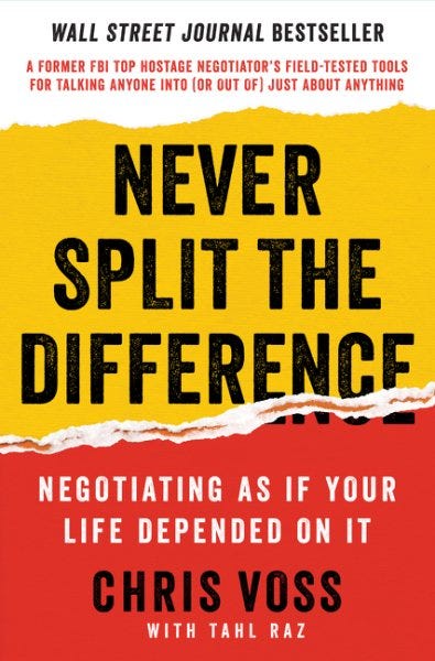 Book Cover of "Never Split the Difference"