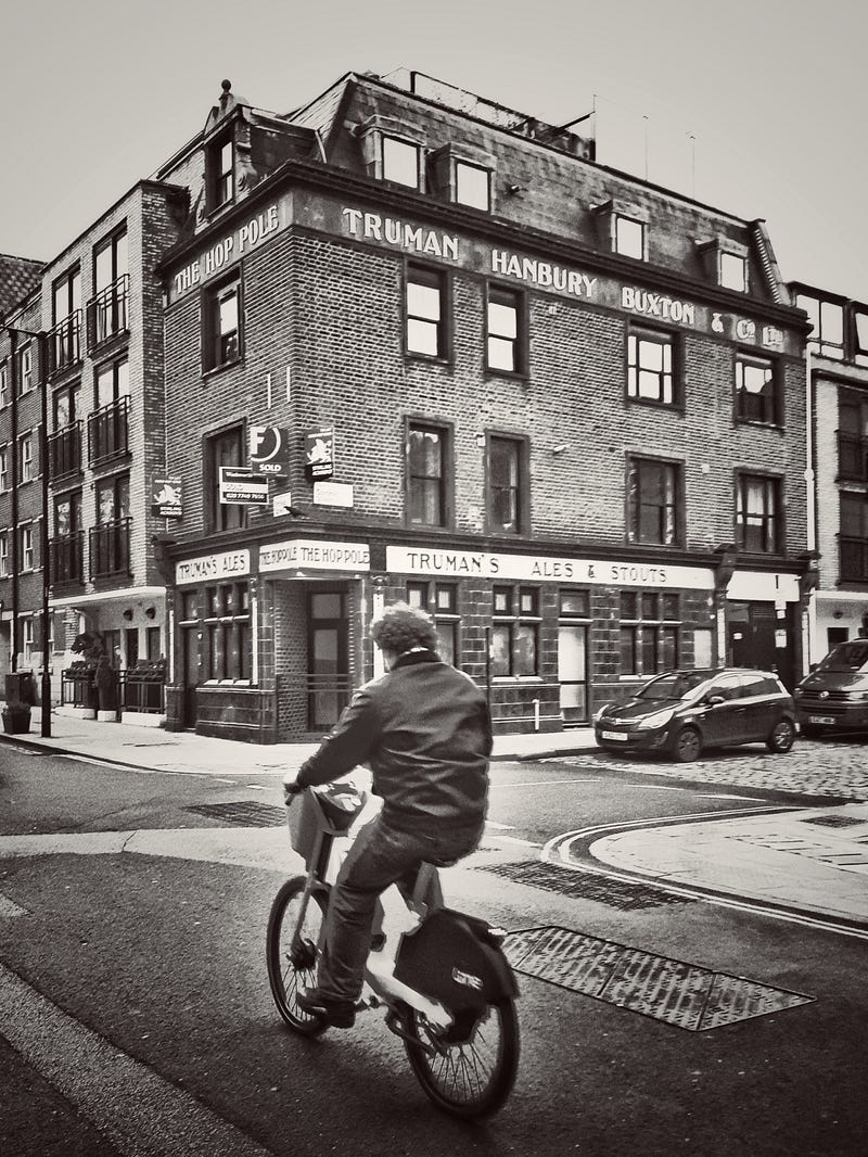 A pub on Pitfield Street