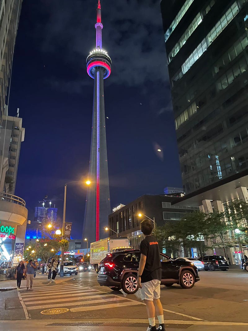 Author's photo in Downtown Toronto, Canada