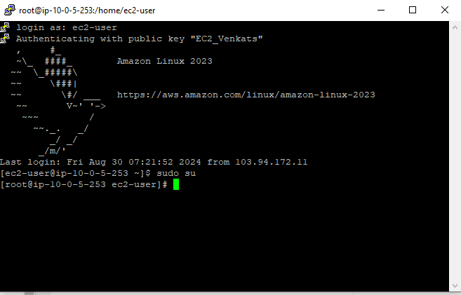 Connecting to EC2 Server via PuTTY