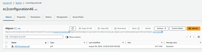 Uploading Files to S3 Bucket