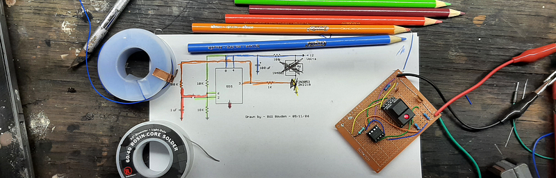 Image of the breadboard prototype