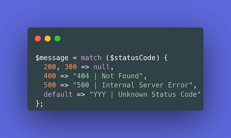 Match Expression Example