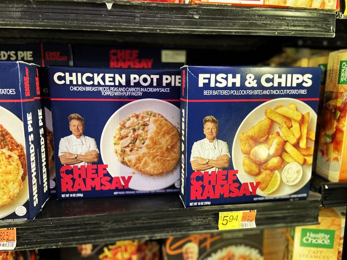 Gordon Ramsay's Frozen Meal Packaging