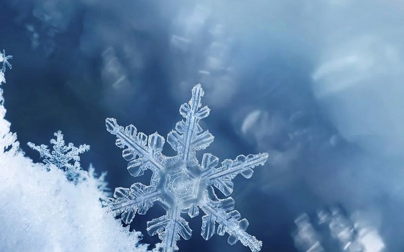 Unique patterns of snowflakes