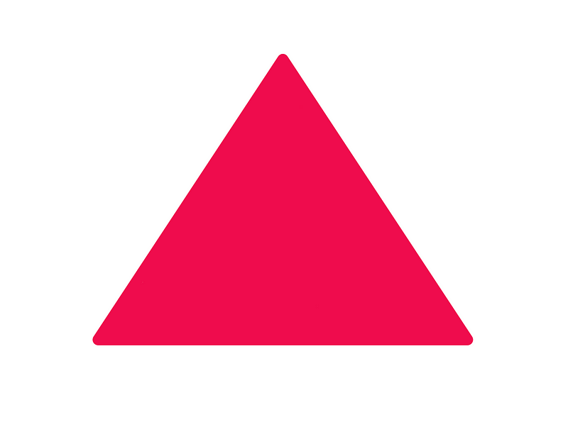 An illustrative representation of a triangle