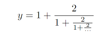 Simplifying the expression by setting y