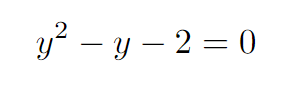 Deriving the quadratic equation from the expression