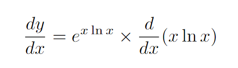 Applying the chain rule for differentiation