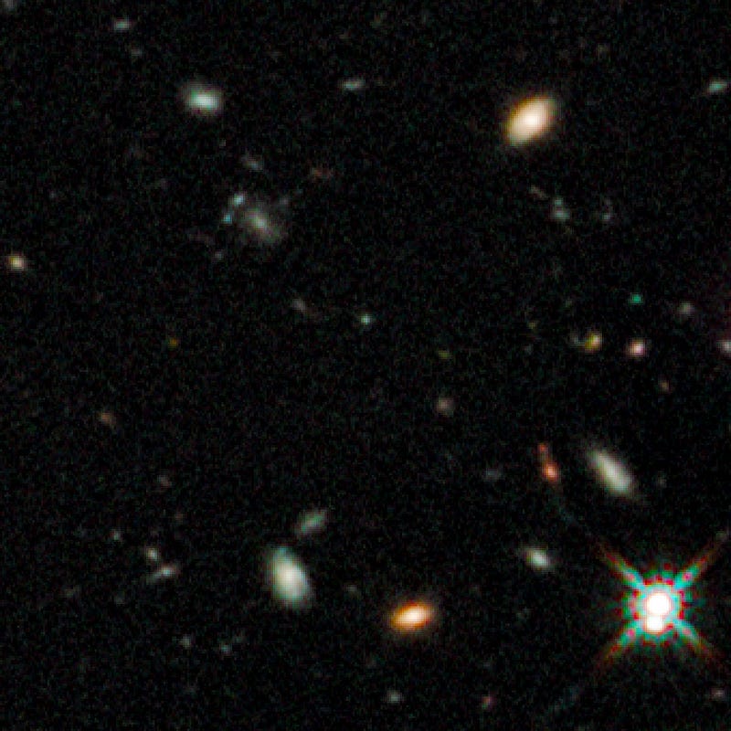 Ancient galaxy images from Hubble