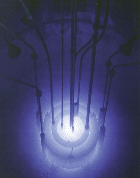 Cerenkov radiation example